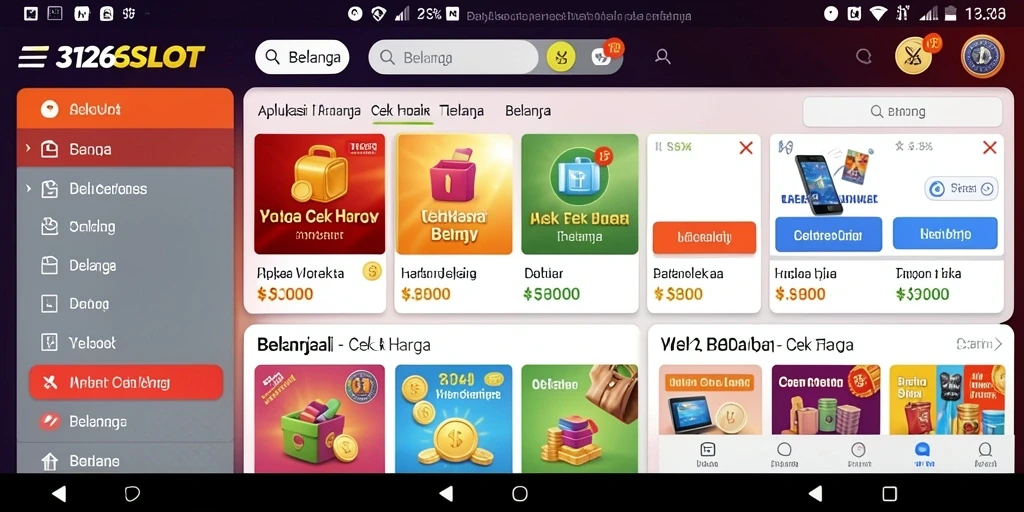 Antarmuka aplikasi 3126SLOT yang sederhana dan mudah digunakan.