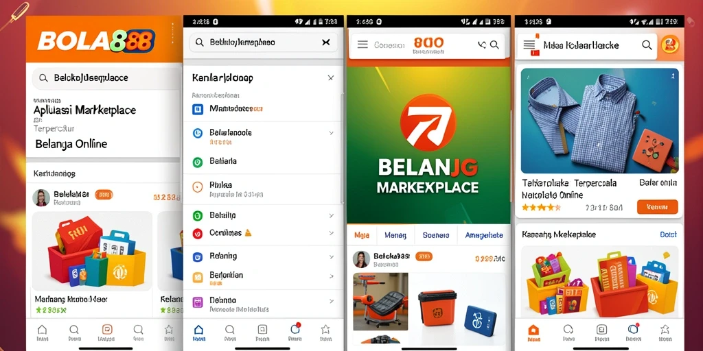 Tampilan utama aplikasi BOLA88 dengan berbagai pilihan produk.