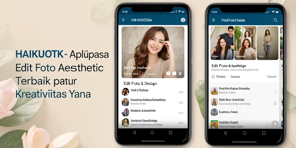 Tampilan antarmuka HAIKUOTK yang intuitif dan menarik saat mengedit foto.