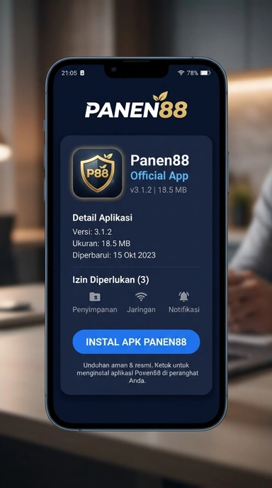 Tampilan halaman APK panen88